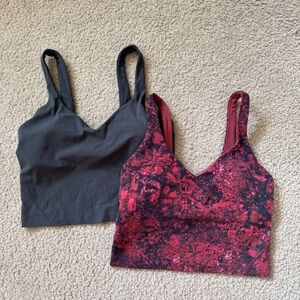 lululemon Align Tank Top Light Support, A/B Cup, Size 6 Lunar Phase Multi & Grey